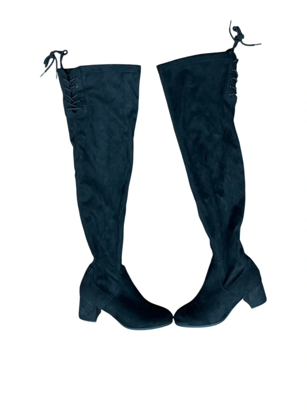 DREAM PAIRS Women's Over The Knee Thigh High Boots in Black Size 10